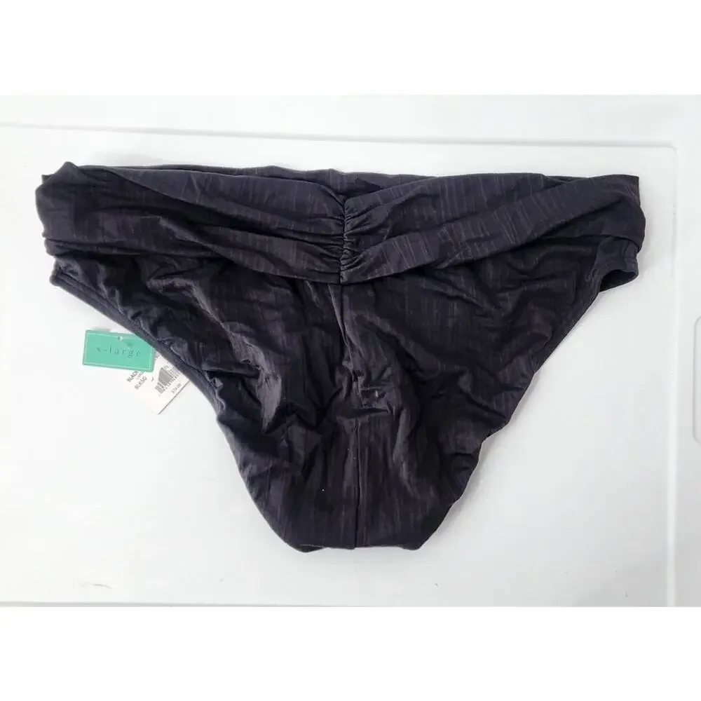 New NWT Sunsets Black Seagrass Texture‎ Unforgettable Bottom XL